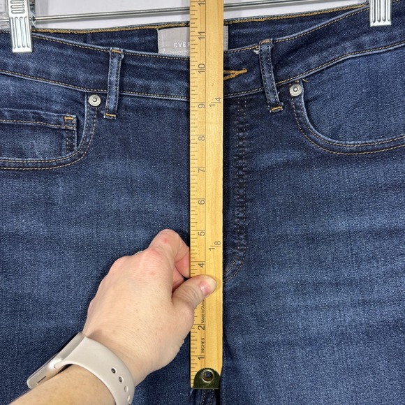 Everlane The High Rise Skinny Jean Dark Wash Sz 28 Crop Classic Chic Minimalist - Picture 12 of 14